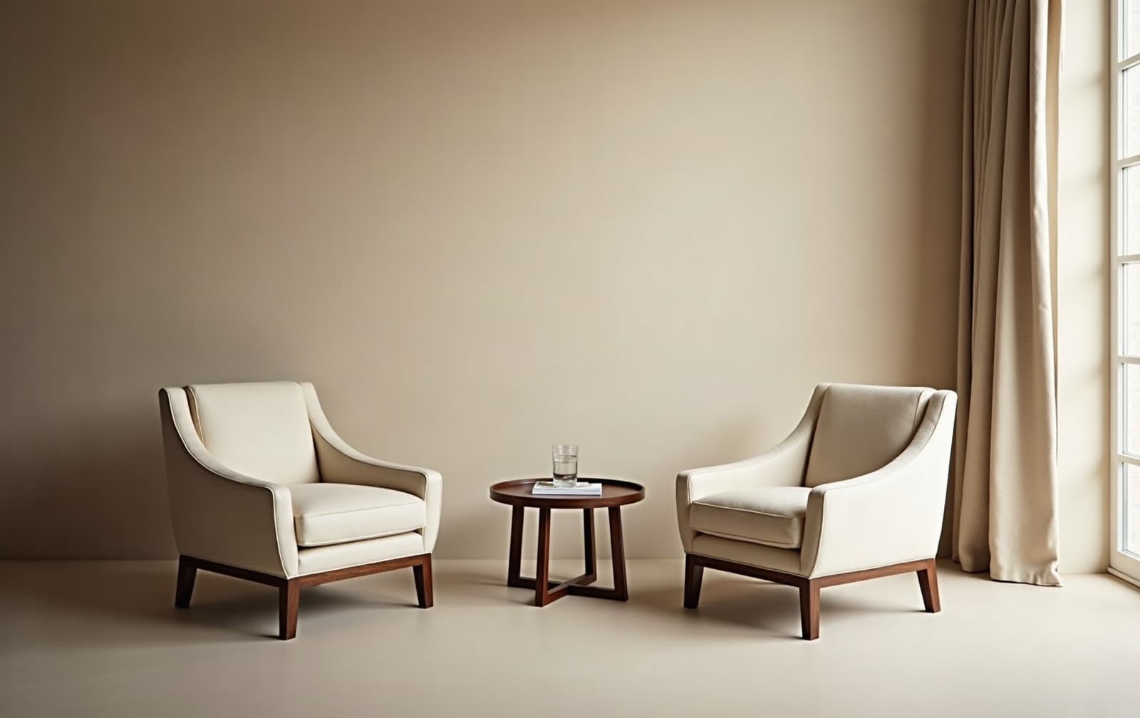 A quiet consulting room set up for a focused one-to-one session